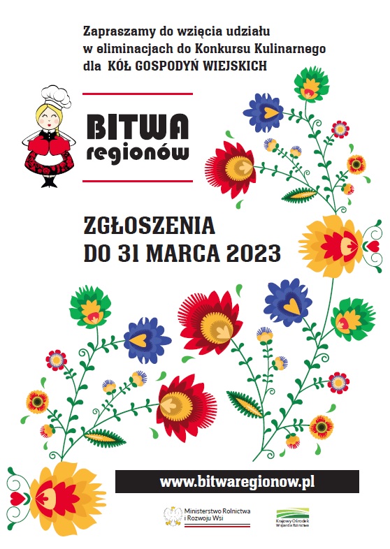 Plakat Konkurs Bitwa Regionów Zg³oszenia do 31 Marca 2023